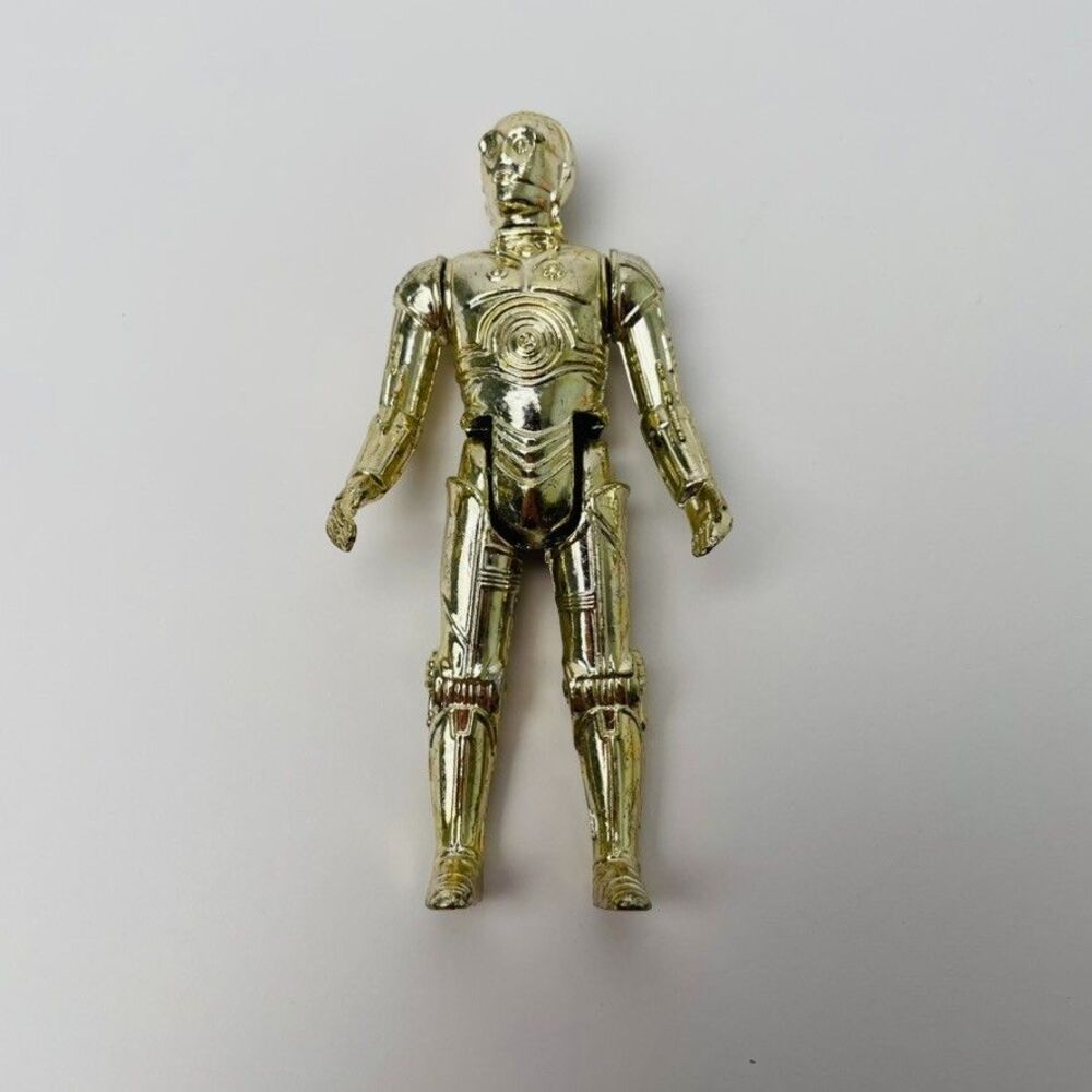 Vintage 1977 Kenner Star Wars C-3PO Action Figure First 12 Hong Kong COO 3.75"